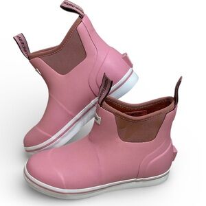 SUREWAY Pink Waterproof slip resistant rubber deck boots size 6 women’s